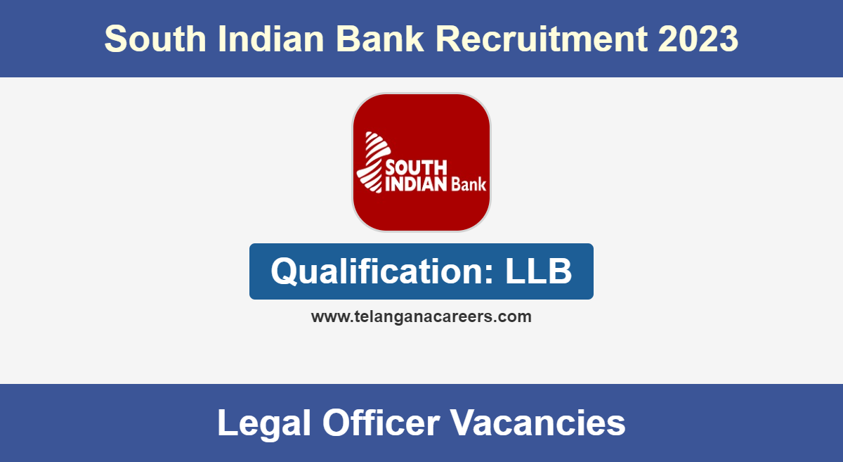South Indian Bank Recruitment 2023 